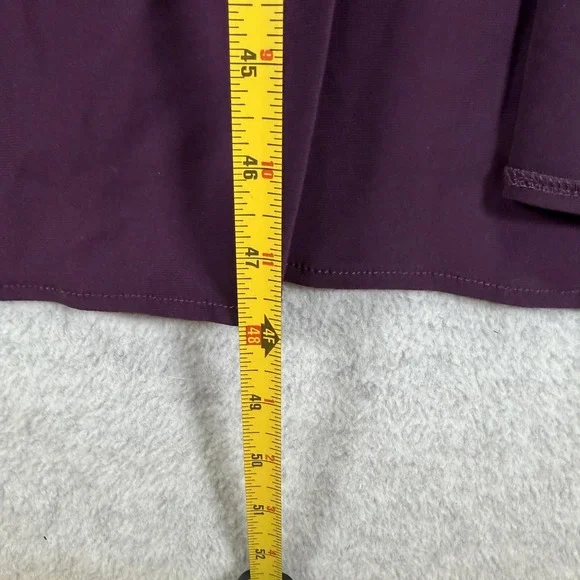 Alex Evenings Dress Womens 8P Purple Beaded Cowl Neck Formal Gown New 82351491 - Picture 6 of 9